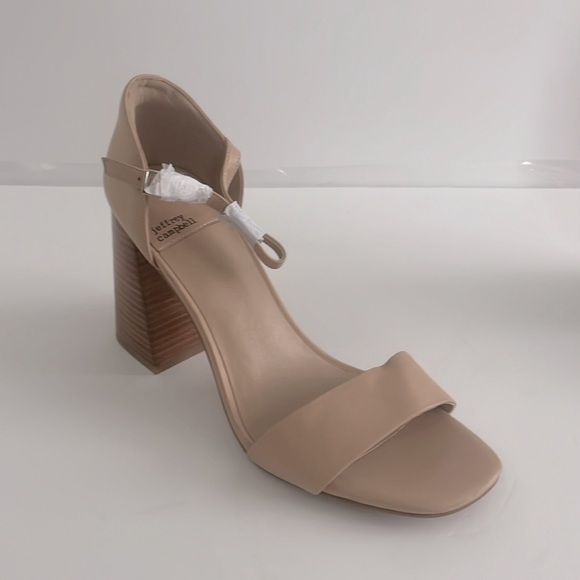 Jeffrey Campbell Women's Pop-Star High Block Heel Sandals Nude Size 10 NWT - Picture 3 of 7